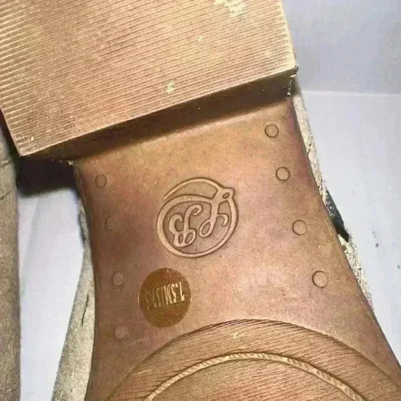 Lucky Brand Wedge Boots Women’s Size 71/2 M Tan Brown Suede - Picture 11 of 11